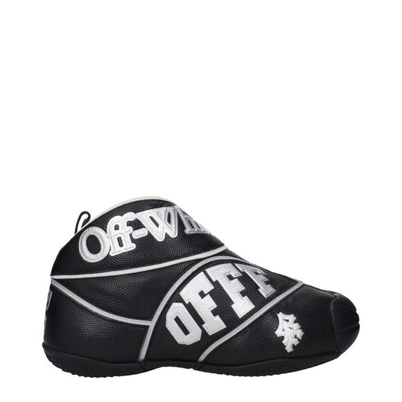 Off-White Black Leather High Men's Tops - Picture 1 of 5